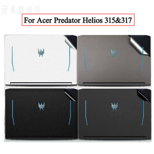 Pre-Cut Laptop Sticker Skin for Acer Predator Helios 300 PH 315-55 54/53/52 Carbon Fiber Vinyl Decal Cover Film for 317-54 53