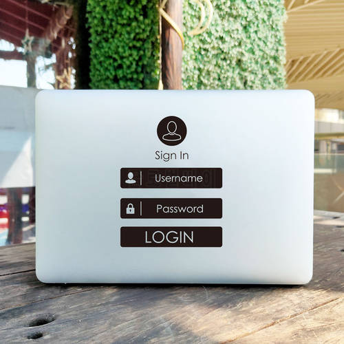 Login Password Screen Laptop Sticker for Macbook Pro Air Retina 11 12 16