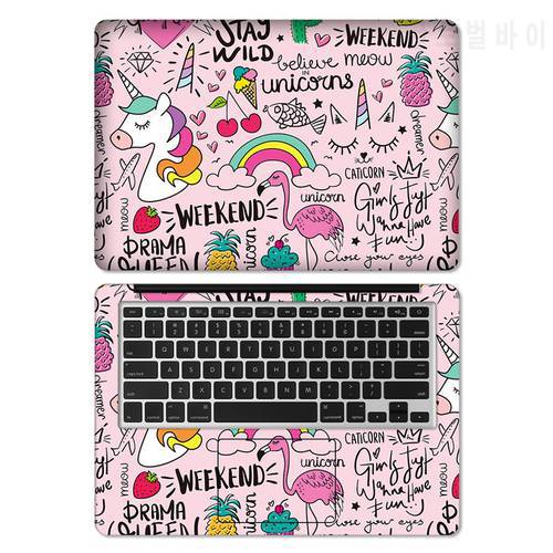 Colorful Marble Laptop Skin PVC Vinyl Stickers Double-sided Decal for 14 15 15.6 16 17.3 Inch Macbook/Lenovo/HP/Asus/Acer/DELL