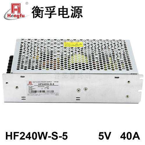 Hengfu HF240W-S-5 Power Charger AC 220V Transfer DC5V 40A Switching Power supply