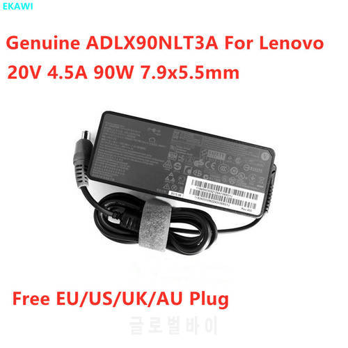 Genuine 20V 4.5A 90W ADLX90NLT3A ADLX90NCT3A Power Supply AC Adapter For Lenovo 36200296 45N0305 45N0301 42T4432 Laptop Charger