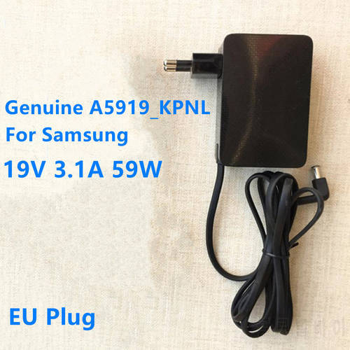EU Plug Genuine A5919_KPNL 19.0V 3.10A 59W AC Adapter For Samsung BN44-00887E S34J550WQU C32F391FWN Laptop Power Supply Charger