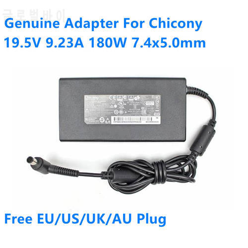Genuine 19.5V 9.23A 180W 7.4x5.0mm Chicony A17-180P4A A180A049P Small Power Supply AC Adapter For MSI Laptop Power Charger