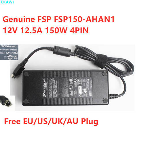 Genuine FSP150-AHAN1 12V 12.5A 150W 4PIN AC Adapter for FSP FSP150-AHB Laptop Power Supply Charger