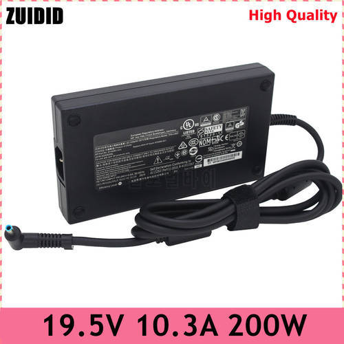 Original 200W Laptop AC Charger 19.5V 10.3A Adapter for HP TPN-DA10 L00818-850 L00895-003 ADP-200HB B W2F75AA Power Supply Cord