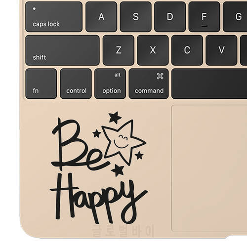 Be Happy Life Quote Laptop Sticker for Macbook Decal Pro 16