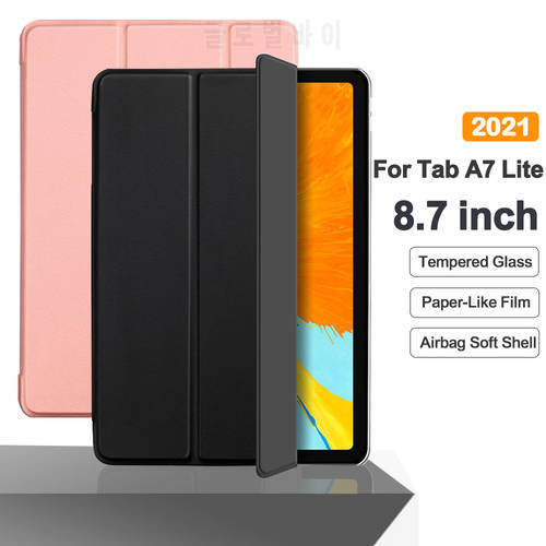 Flip Tablet Case For Samsung Galaxy Tab A7 Lite 8.7&39&39 2021 T220 Funda PU Leather Smart Cover For SM-T220 SM-T225 Folio Capa