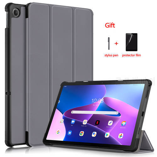 For Lenovo Tab M10 Case 3rd Gen 10.1 inch Tablet Cover for Lenovo Tab M10 Plus 3rd Gen Case Tab M8 Tri-fold Stand Cover