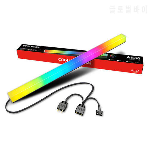 5V Aluminum Alloy Luminous LED Light Bar Magnetic Suction Magic Color Changing LED Decorative Light Computer Case Light Bar