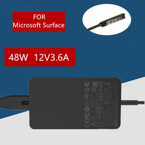 12V 3.6A 45W Charger for Microsoft Surface Pro 1 pro 2 RT Windows 8 power adapter 1601 1536 charger fast charge with 5V 1A