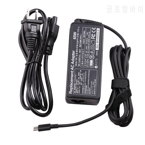45W 65W USB Type C Laptop Adapter Charger For Asus Lenovo ThinkPad 20V 3.25A 15V/3A 9V 2A 5V 2A Power Adapter