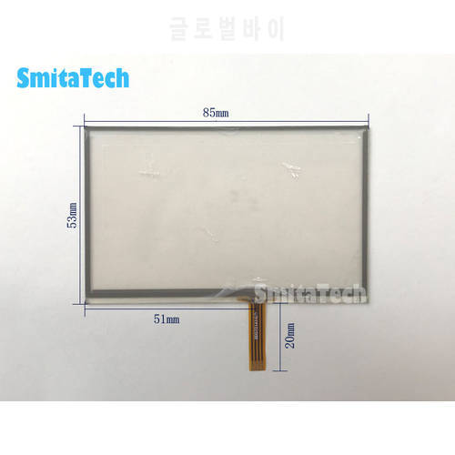 3.2 inch 85*53mm Resistive Touch Screen Digitizer GPS Touch screen Panel Replacement