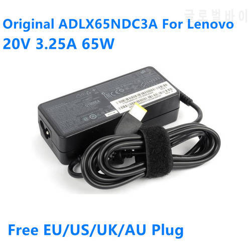 Genuine ADLX65NDC3A 65W 20V 3.25A ADLX65NCC3A AC Adapter For Lenovo Thinkpad E460 X250 YOGA11 B51 Laptop Power Supply Charger