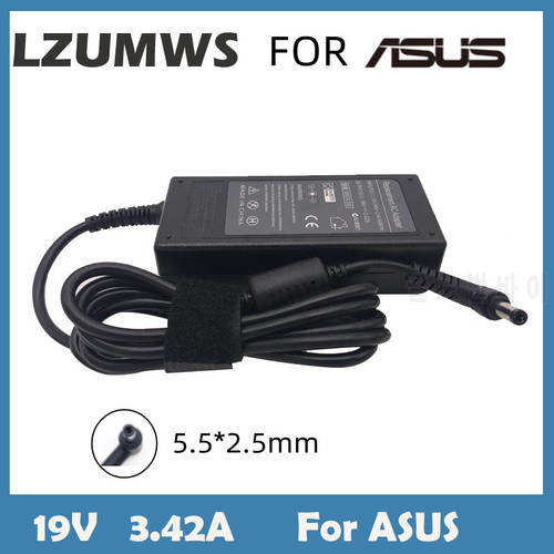 19V 3.42A 65W 5.5*2.5MM AC Laptop Charger Adapter For ASUS X551 X550 X550C X550CA X555L X555LA S300C S400CA S500CA Y481C V85