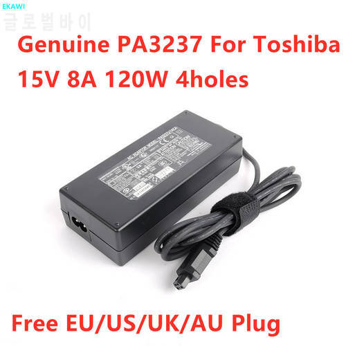 Genuine 15V 8A 120W PA3507E PA3237U-1ACA AC Adapter For Toshiba Satellite P100 P105 A45 A25 A20 G35 Laptop Power Supply Charger