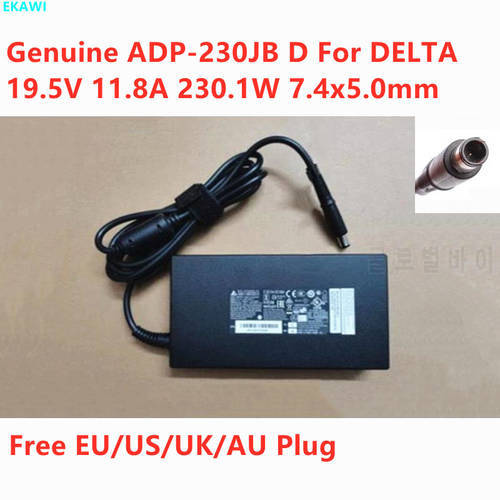Genuine DELTA ADP-230JB D 19.5V 11.8A 230.1W Thin AC Adapter For 230W Laptop Power Supply Charger