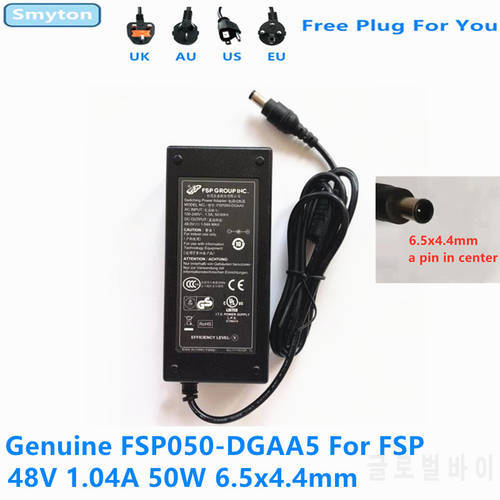 Original FSP FSP050-DGAA5 50W 48V 1.04A Power Supply AC Adapter Charger For Video Recorder NVR Monitoring POE Adapter