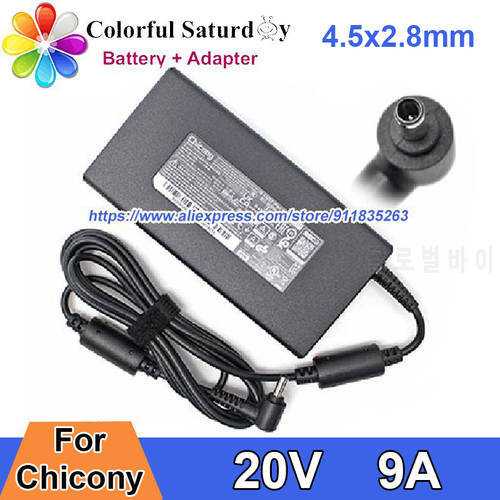 Small Chicony A17-180P4B Laptop Adapter 20V 9A 180W A180A063P Power Supply For MSI GF75 THIN 10UEK-068TW SWORD 15 15.6IN MS-17F5