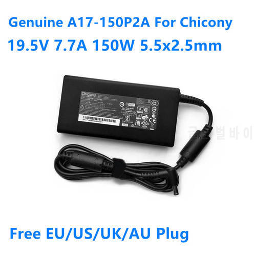 Genuine 19.5V 7.7A 150W Chicony A17-150P2A A150A021P Power Supply AC Adapter For GS60 GHOST PRO-052 GS70 GS63VR Laptop Charger