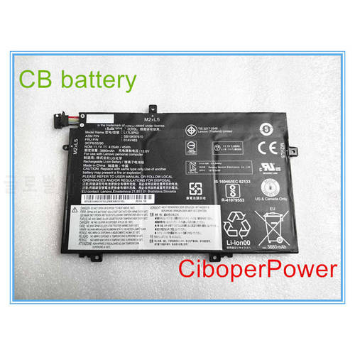 Original quality Laptop Battery For L17L3P52 Battery 01AV463 01AV466 for L480 L580 L17C3P52