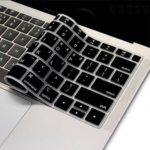 Keyboard Cover Protector Silicone Laptop Taiwanese Korean Thai Russian Us Enter For Macbook New Air 13 A1932 With Touch Id 2018