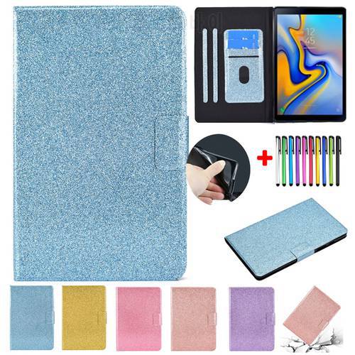 For Samsung Galaxy Tab A7 Lite 8.7 Case Tablet Glitter SM-T220 T225 Smart Coque For Tab A7 Cover 10.4 SM-T500 Protective Funda