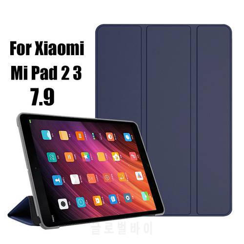 For Xiaomi Mi Pad 2 3 7.9 inch Smart Case Tablet PU Leather Cover Mi Pad2 Pad3 Sleeve 7.9