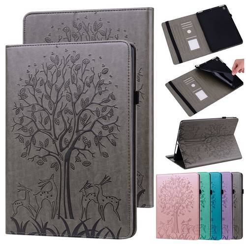 For Lenovo Tab M10 Case 10.1 Tablet Embossed Cover M10 HD 2 2nd Gen Shell For Lenovo Tab M10 FHD Plus Case 10.3 Flip Stand Funda