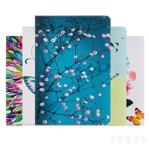 New Fashion Printed PU Leather Case For Samsung Galaxy Tab A 9.7 SM-T550 SM-T551 T555 T550 tablet protective Case + PenFilm