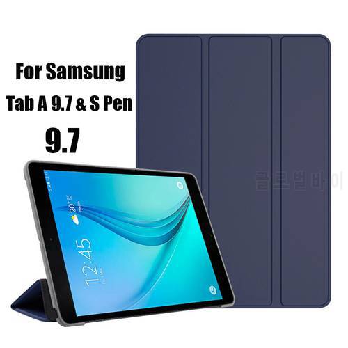 Tab A 9.7 SM P550 Tri-fold Tablet Case Stand PU Leather Cover for Samsung Galaxy Tab A 9.7&39&39 SM-P550 P555 auto wake sleep