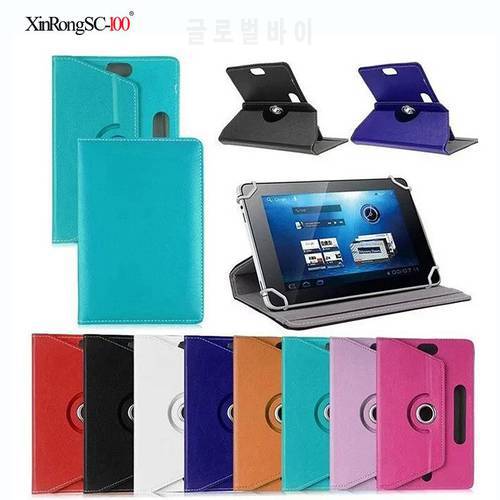 For TeXet TM-7889/TM-7054/TM-7879/TM-7876 7 inch 360 Degree Rotating Universal Tablet PU Leather cover case