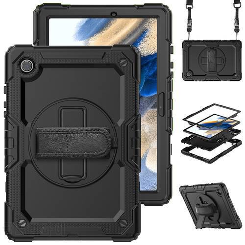 Hand Strap 360 Rotatable Kickstand Rugged Protective Case For Samsung Galaxy Tab A8 10.5