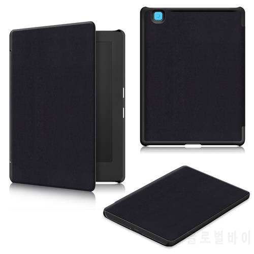 For Kobo Aura H2O Edition 2 2017 6.8-inch Magnetic Case Ultra Thin E-book Reader Protective Case PU Leather e-book reader