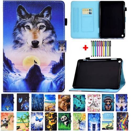 For Samsung Galaxy Tab A8 SM-X200 2021 Case Painted Wallet Soft TPU Back Tablet Cover for Galaxy Tab A8 10 5 Case SM-X205 X200