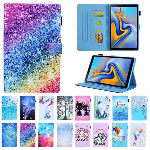 Cute Unicorn Cat Panda Case for Galaxy Tab A 8 2019 SM-T290 SM-T295 PC Back Magnetic Tablet Cover for Samsung galaxy Tab A8.0