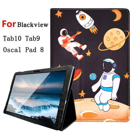 For Blackview Tab 10 Pro Case,Pu Leather Protective Cover For Blackview Tab10 Tab 9 Tab 11 12 13 Oscal Pad 8 10.1 Inch Tablet PC