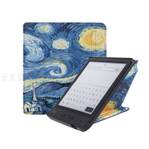 For Kobo Libra H2O Case 7inch Smart Cover For Kobo Libra H2o N873 Origami Stand Folding PU Leather Capa Magnetic Sleep cover
