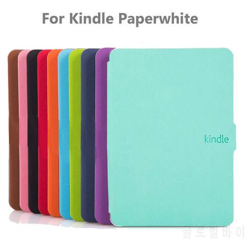 New Case For Funda Kindle Paperwhite 1 2 3 2021 PU Leather Cover Sleeve Funda Smart Cover Auto Wake Sleep 2022 Style
