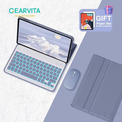 For Lenovo Tab P11 P11 pro 11 plus Wireless Bluetooth Keyboard and Mouse Protective Cover Stand Case Table Accessories Tab