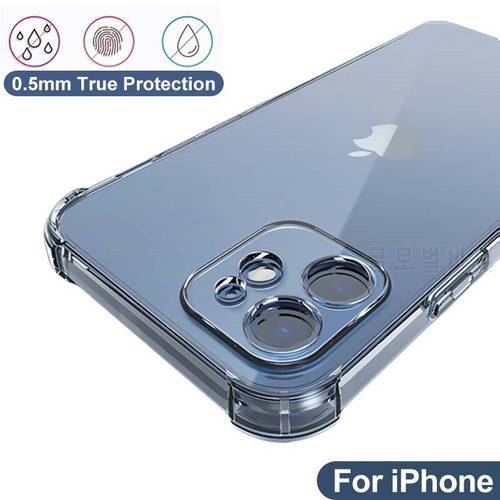 Silicone Phone Case For IPhone 12 11 Pro Xs Max Shockproof Protection Case Back Cover For On IPhone 6s 7 8 Plus X Xr Case