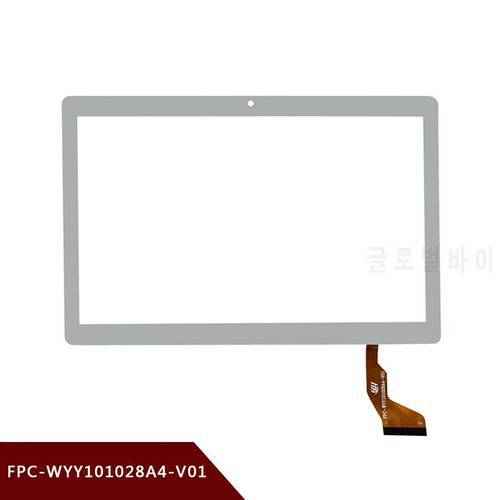 New 2.5D glass touch screen for FPC-WYY101028A4-V01 Capacitive touch screen panel repair and replacement parts WYY101028A4