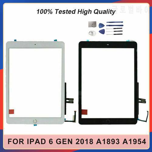 Original 9.7&39&39 Touch Repalcement For iPad 6 6th Gen 2018 A1893 A1954 Touch Screen Digitizer Glass Panel Free Tools
