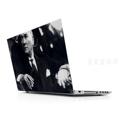 Sticker Master Mustafa Kemal Ataturk Black White universal laptop skin for 13 14 15 15.6 16 17 19 