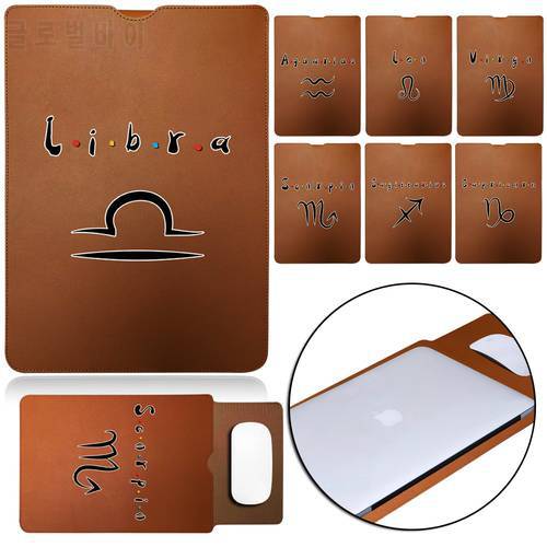 Laptop Bag for 11 12 13 15 Inch Leather Portable Briefcase Sleeve Pouch Constellation Series Notebook Macbook Air 13 Pro 15 Case