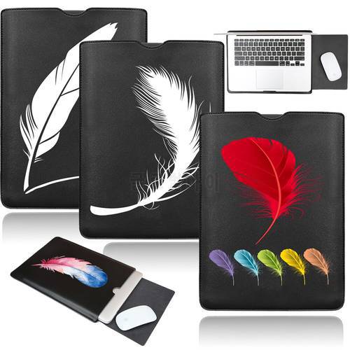 Laptop Sleeve Bag for Macbook Air Pro 13 15 2020 Case Notebook Leather Sleeve Bag for Huawei ASUS Dell 11 12 13.3 14 Inch Case