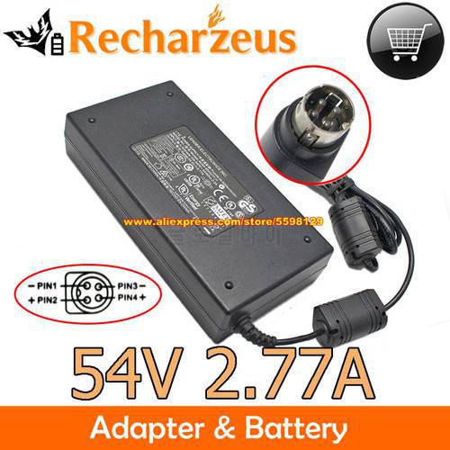 Genuine 54V 2.77A 150W AC Adapter LEI NUA5-6540277-L1 Charger For CISCO SG300-10MP SG300-10MPP SF302-08MPP Power Supply