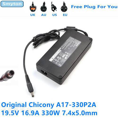 Original Chicony A17-330P2A 330W 19.5V 16.9A 7.4x5.0mm AC Adapter Charger For A330A010P Laptop Power Supply Adapter