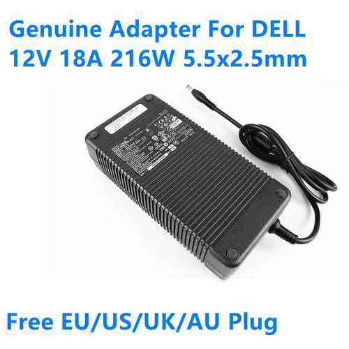 Genuine 12V 18A 216W 5.5x2.5mm ADP-220AB B D220P-01 Power Supply AC Adapter For DELL M8811 PE4C-EC060A V3.0 Laptop Power Charger