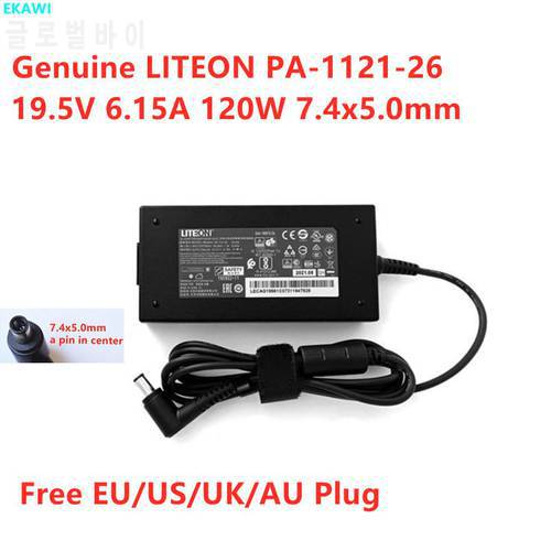 Genuine LITEON PA-1121-26 19.5V 6.15A 120W 7.4x5.0mm AC Adapter For Laptop Power Supply Charger
