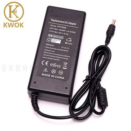 19V 4.74A 5.5*3.0mm 90W AC Adapter Charger Power Supply For Samsung Laptop R453 R518 R410 R429 R439 R453 For Notebook EU Cord